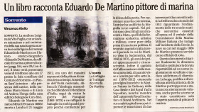 Il Mattino | «Un libro racconta Eduardo De Martino pittore di marina» | di Vincenzo Aiello